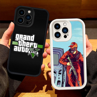 IPhone 8 13 Pro Max Plus 矽膠套 H-32 GTA 5 遊戲外殼