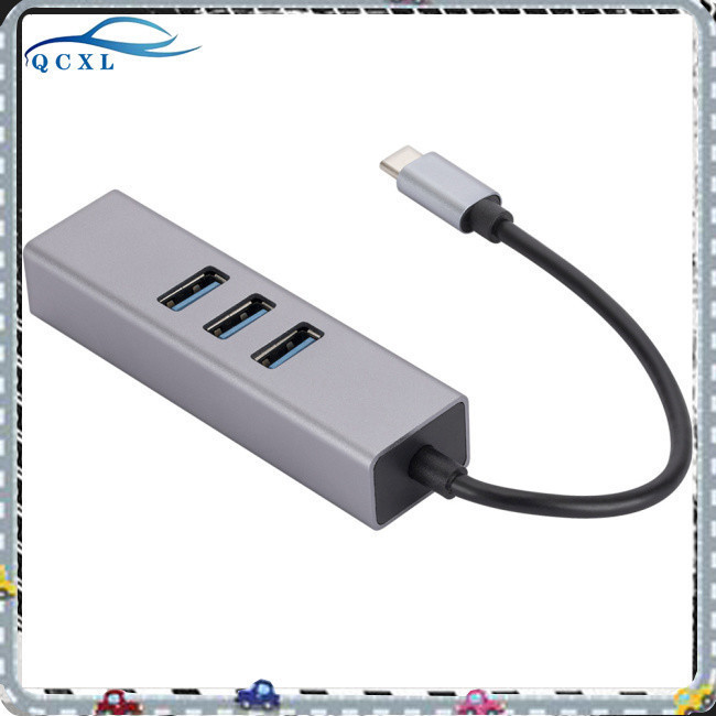 ♞,♘,♙Usb3.0轉rj45網口usb分線器type-c擴展塢千兆網卡3口usb3.0集線器