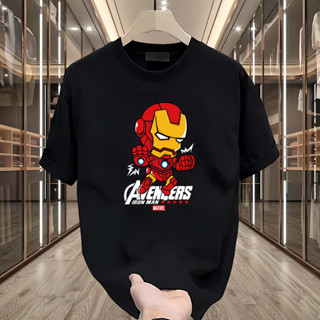 【大碼】純色黑色白色上衣簡約純棉襯衫圓領衣服舒適T恤時尚220Gsm印花Team T 2025男士上衣