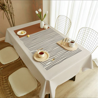 最新款北歐ins輕奢高檔抽象線條桌布客廳茶几桌布防塵裝飾