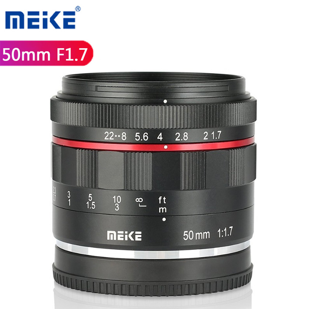 美科 50mm F1.7 全畫幅鏡頭適用於尼康佳能射頻索尼阿爾法 E A6300 A6000 A6500 NEX3 NE