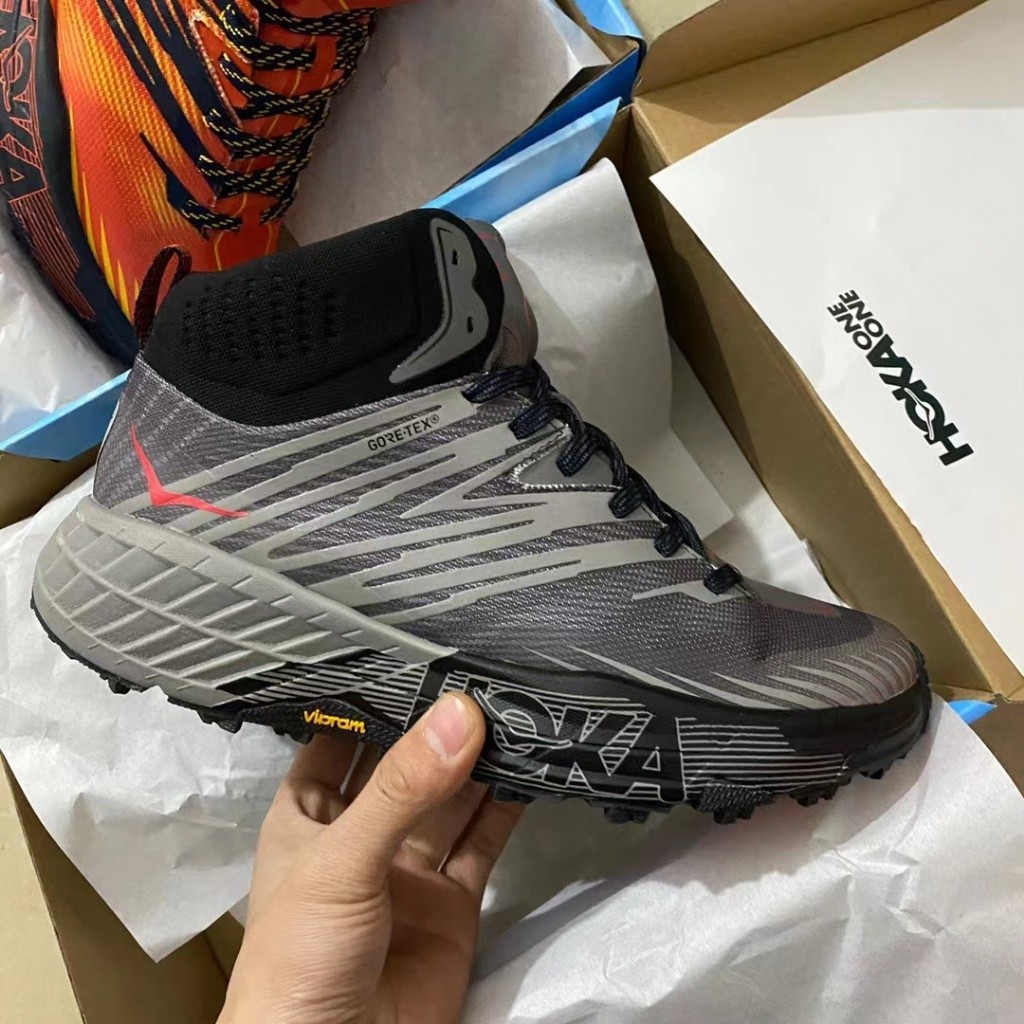 Hoka ONE ONE 男士快速羚羊中幫防水 2 越野徒步跑鞋 Speedgoat2