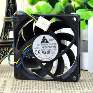 ♞,♘,DIY電玩賣場 原裝臺達 AFB0712HHB 0.45A AMD CPU散熱器 7015 4針PWM滾珠風扇