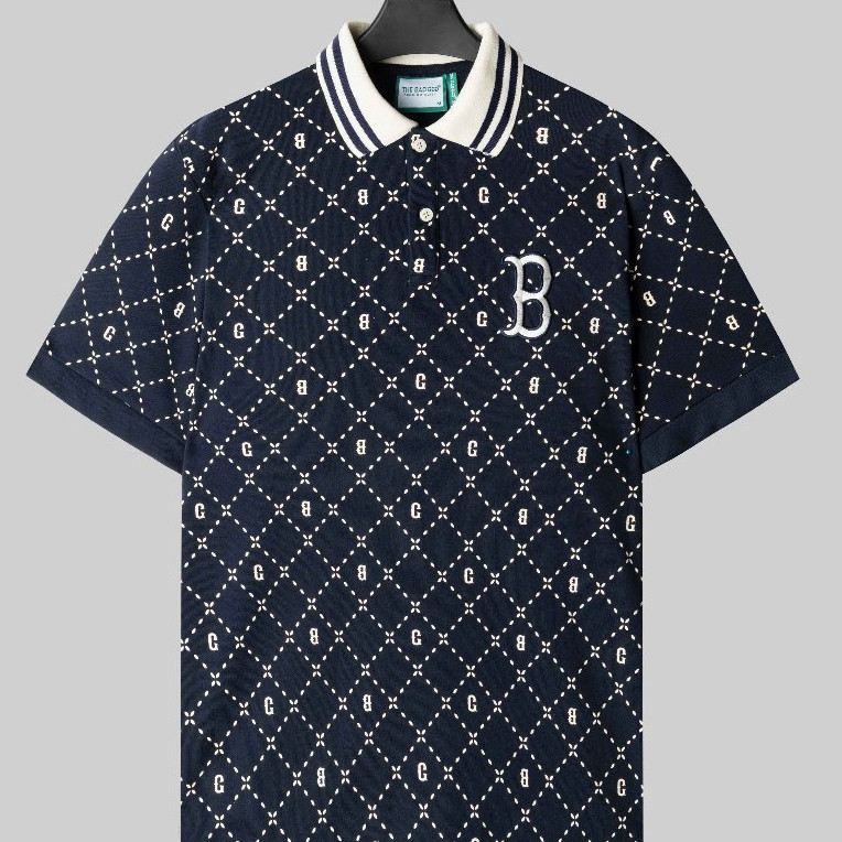 The Bad God Monogram 彩色 Polo 衫,適用於所有年齡馬球衫的 Airy Hemp 棉 Polo