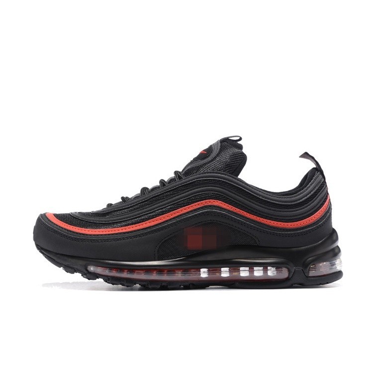 Air max 97黑紅氣墊鞋男女鞋慢跑鞋休閒運動鞋