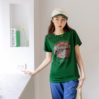 OB嚴選 親膚純棉美式復古印花T上衣 《AB19456》大尺碼/女裝/現貨