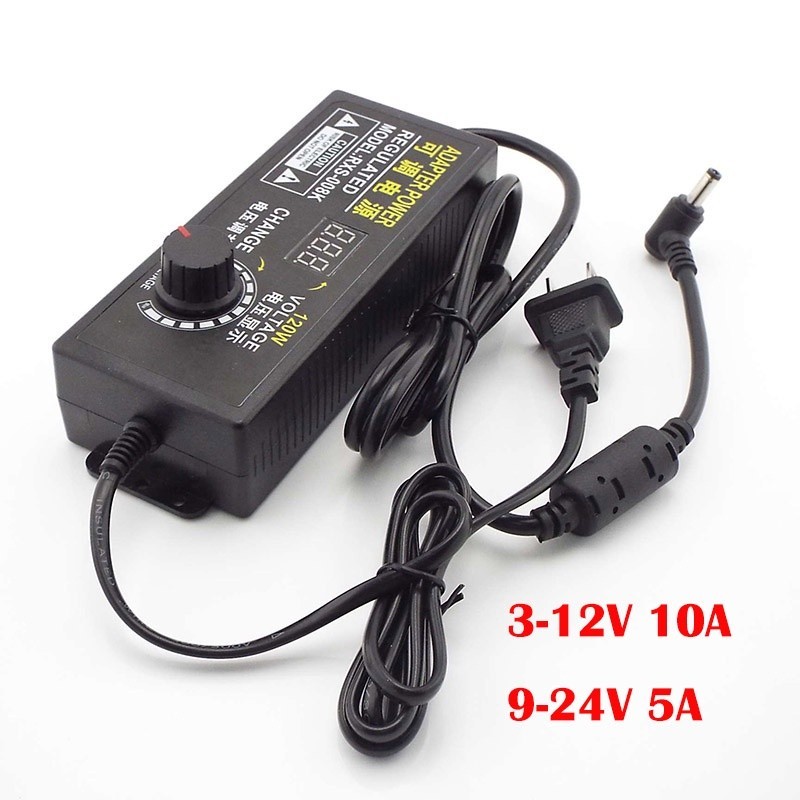 ♞通用電源適配器可調led顯示屏3v 12V 10A 9V 24V 5A AC轉DC 14 16 18 20 24V 2