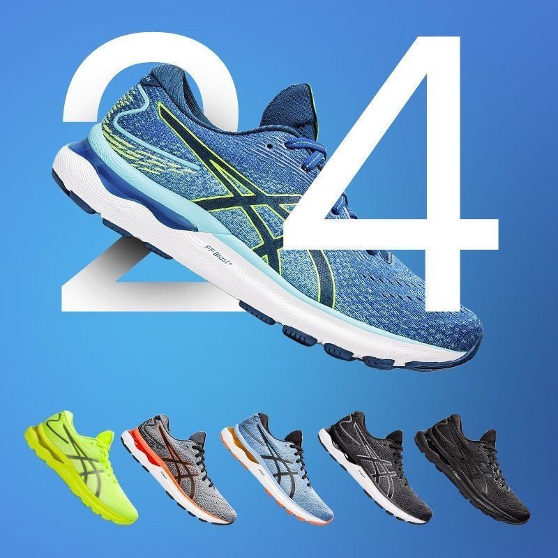 “現貨” Gel Nimbus 24 男士專業緩震跑鞋輕便透氣耐磨休閒運動
