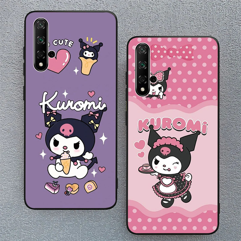 華為 Nova 5T 可愛卡通 Kuromi 手機殼手機殼保護套