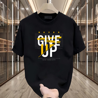【Oversize】黑色白色時尚T恤上衣T簡約印花街頭裝220Gsm襯衫速乾卡通新款透氣T恤圓領潮流捲曲男女皆宜