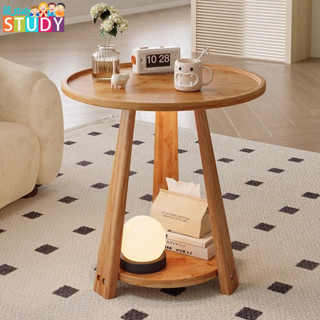 沙發邊幾客廳邊桌實木小圓桌簡約可移動小茶几陽台小茶桌床頭方幾
