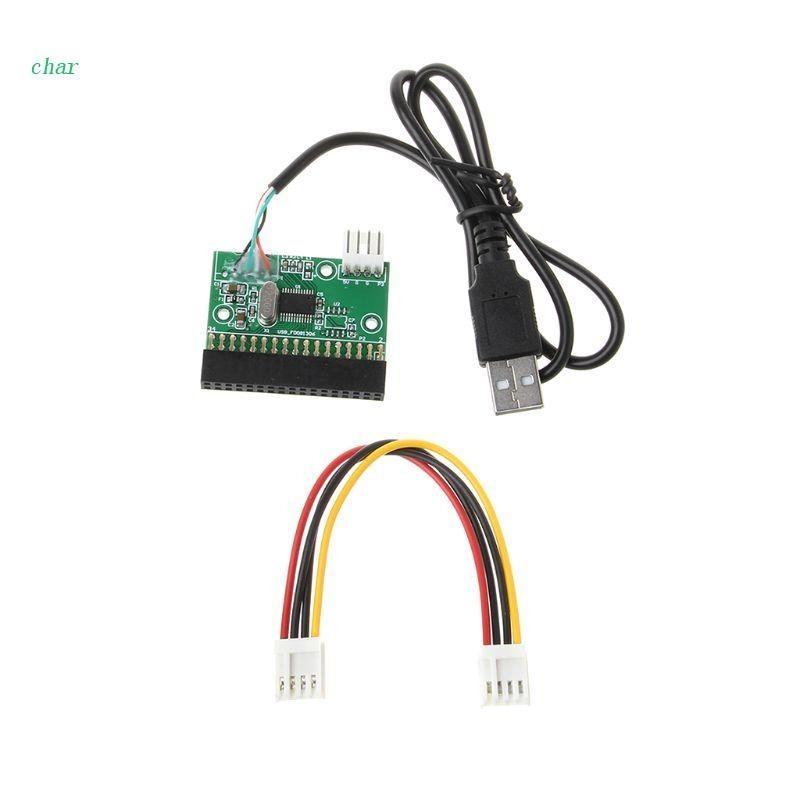 ♞Char 1.44MB 3.5" USB 電纜適配器到 34Pin 軟驅連接器 U 盤到軟盤 D