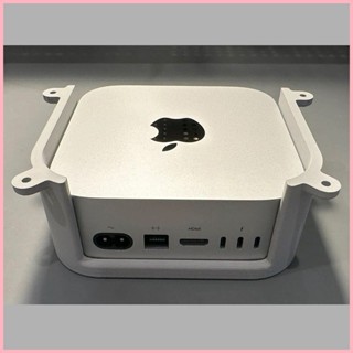 ♞,♘,♙適用於mac mini 支架 底座 外殼 蘋果macminim4桌面懸空支架收納簡潔懸吊下掛木桌面保護套立式