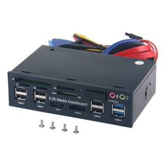 ♞賽博裝備聯動鋪光碟機位USB3.0面板20pin轉usb3.0前置+讀卡器+ES