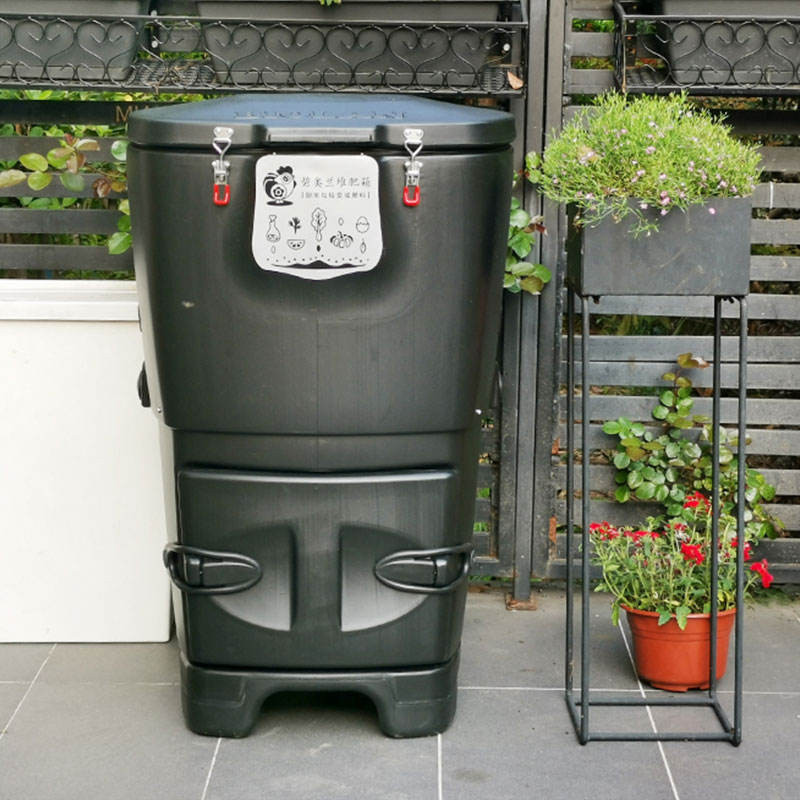 現貨 碧奧蘭堆肥桶120L堆肥箱家用廚餘堆肥庭院花園自製漚肥發酵肥料桶