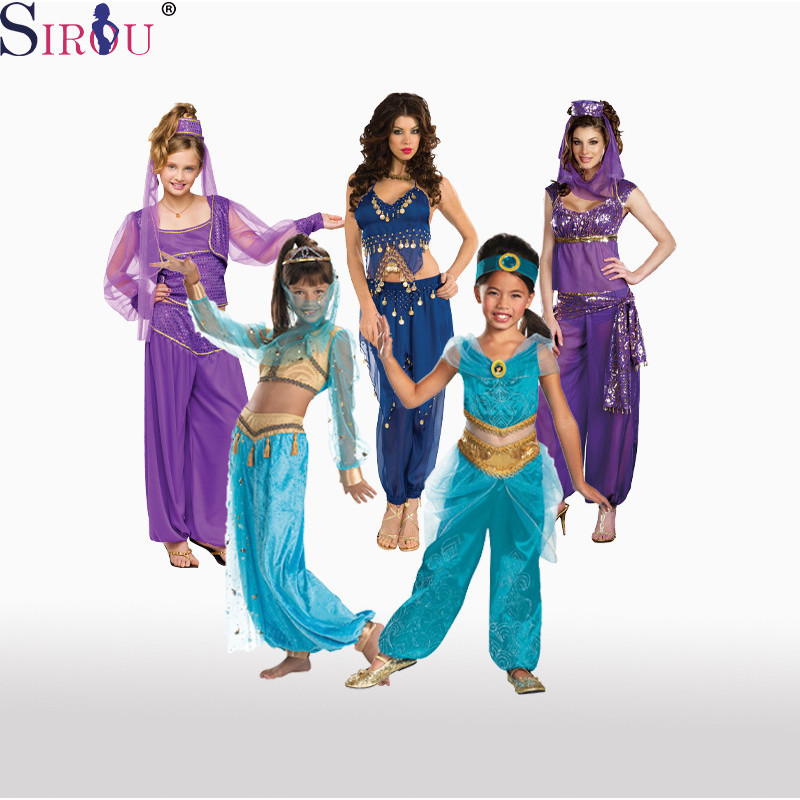 萬聖節表演服裝cosplay茉莉公主服裝兒童節印度舞蹈