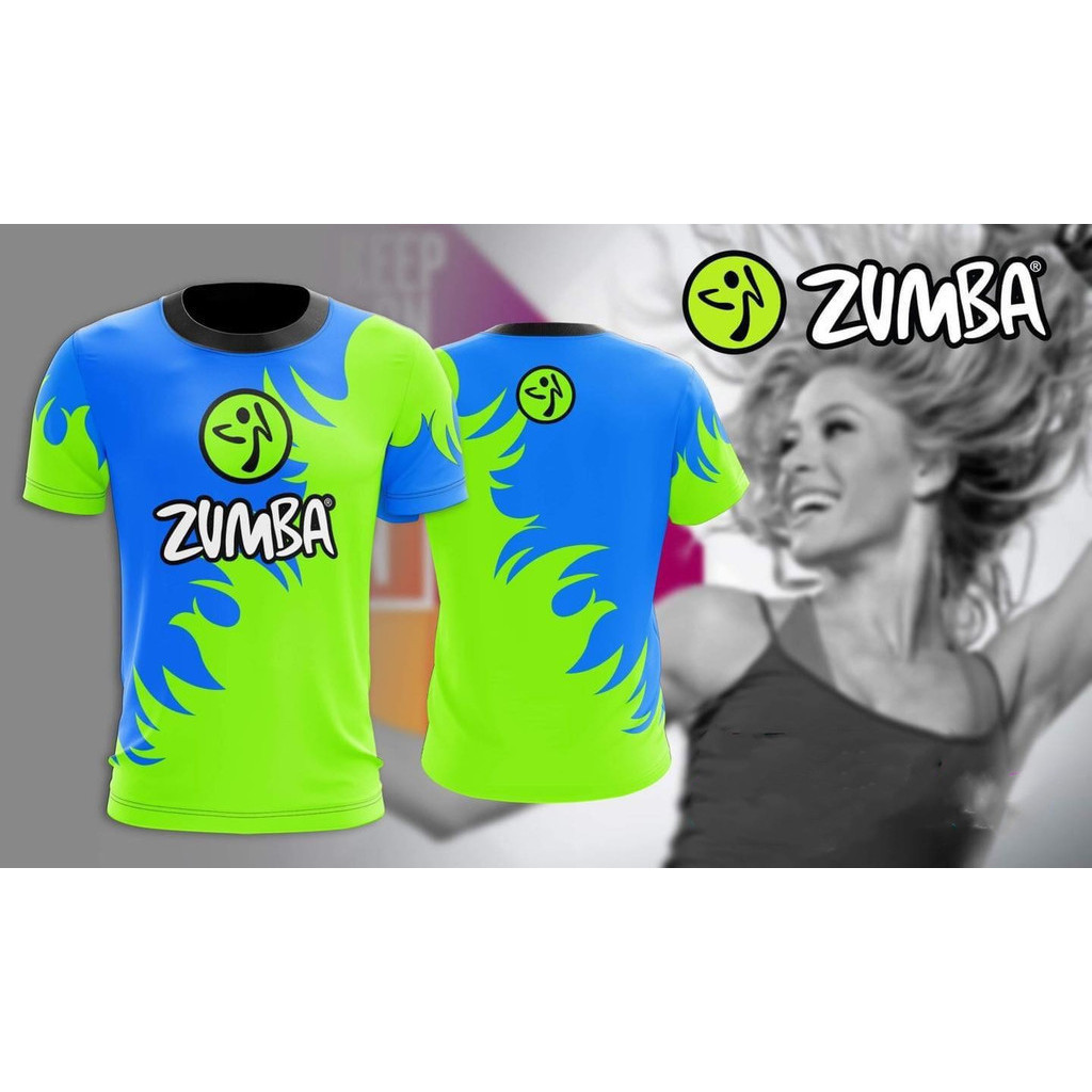 Love Zumba 夏季漂移襯衫 3D 打印 Zumbawear 透氣短 T 恤袖 T 恤女上衣