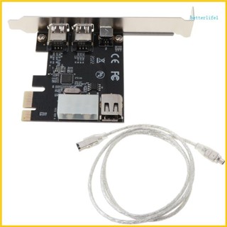 ♞Btm 4 埠 PCI Firewire 1394a IEEE1394 外部控制器卡,適用於 Windows XP