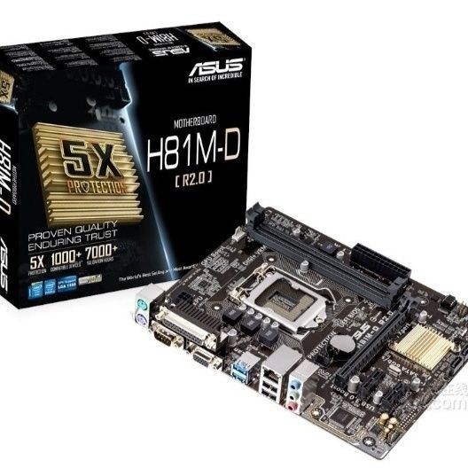 ♞,♘【特惠促銷 秒發】華碩H81M-DR2.0 ER主板支持英特爾4代i3 i5i7e31230v3cpu三代內存
