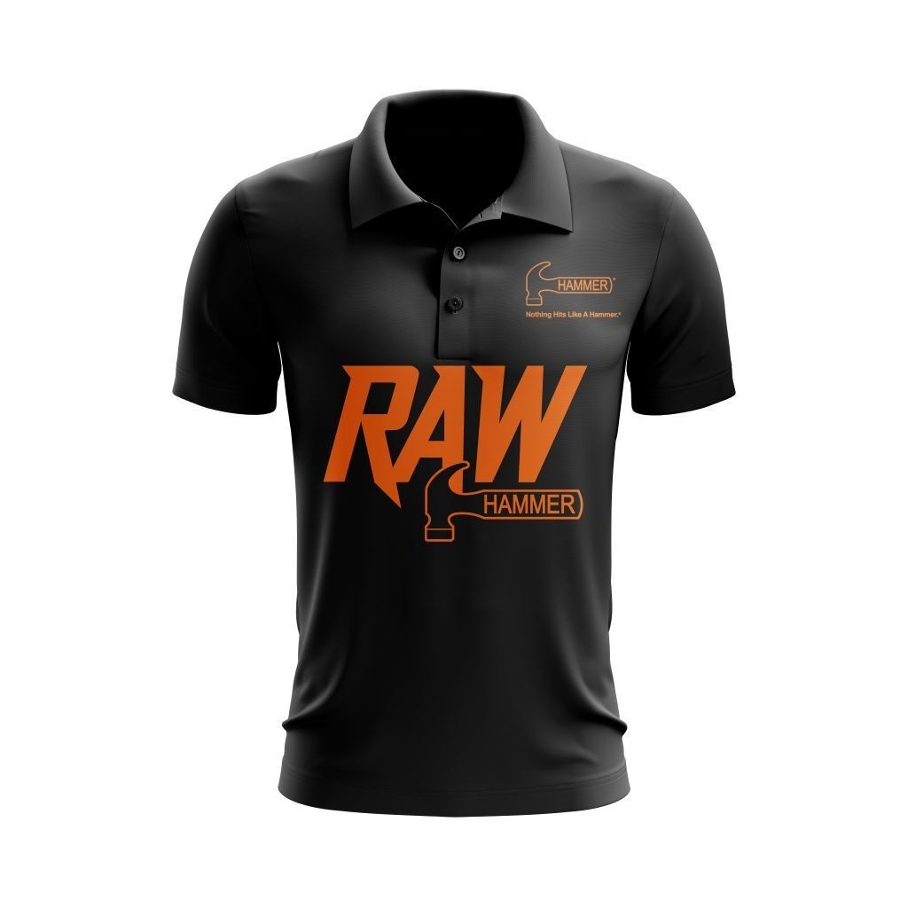 Hammer Raw bowling 個性化您的名字 3D Polo 衫保齡球衫