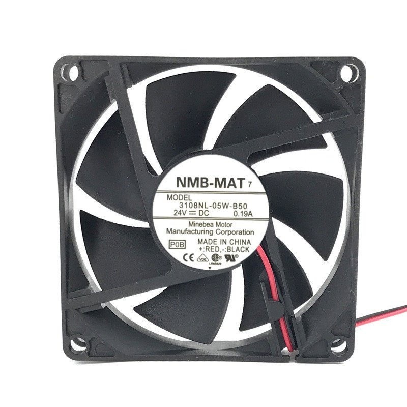 熱賣中【現貨】原裝 NMB-MAT 3108NL-05W-B50 24V 0.19A 8CM 8020 ABB變頻器風扇