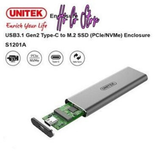 ♞,♘M.2 PCIe / NVMe UNITEK S1201A USB 3.1 SSD Box 正品(帶 2 Type