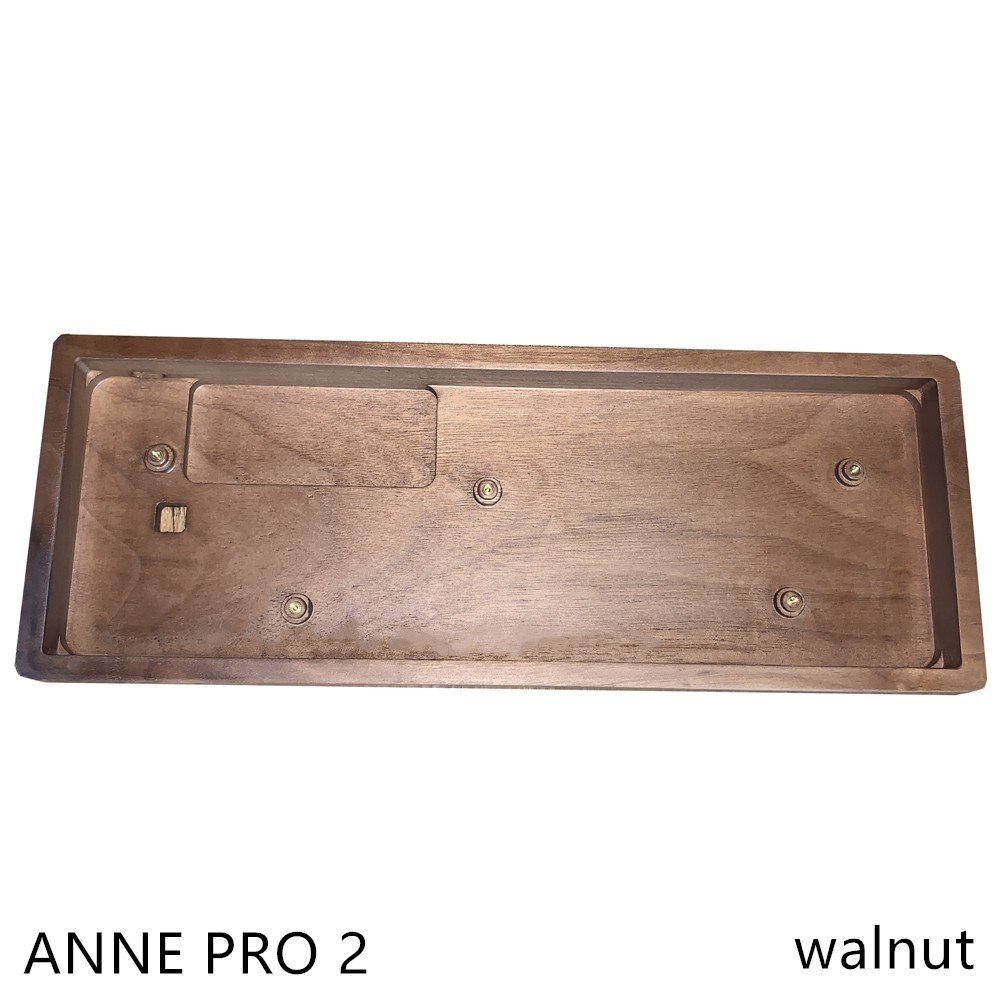 【蝦皮優選】 ♞Anne Pro 2 Mini 便攜式 60% 機械鍵盤木箱黑胡桃木 Anne Pro 2case