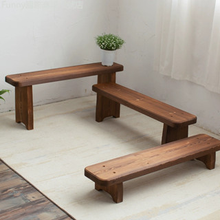 換鞋凳門口可坐木頭凳子防腐實木戶外花園陽台多肉花架置物架長凳