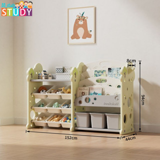 兒童玩具收納架落地多層家用寶寶置物玩具架簡易分類整理箱置物櫃