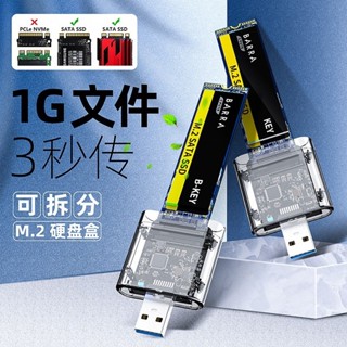 ♞【現貨 當天寄出】透明創意USB3.0 Gen1 SSD固態SATA協議M.2 NGFF移動硬碟盒USB介面