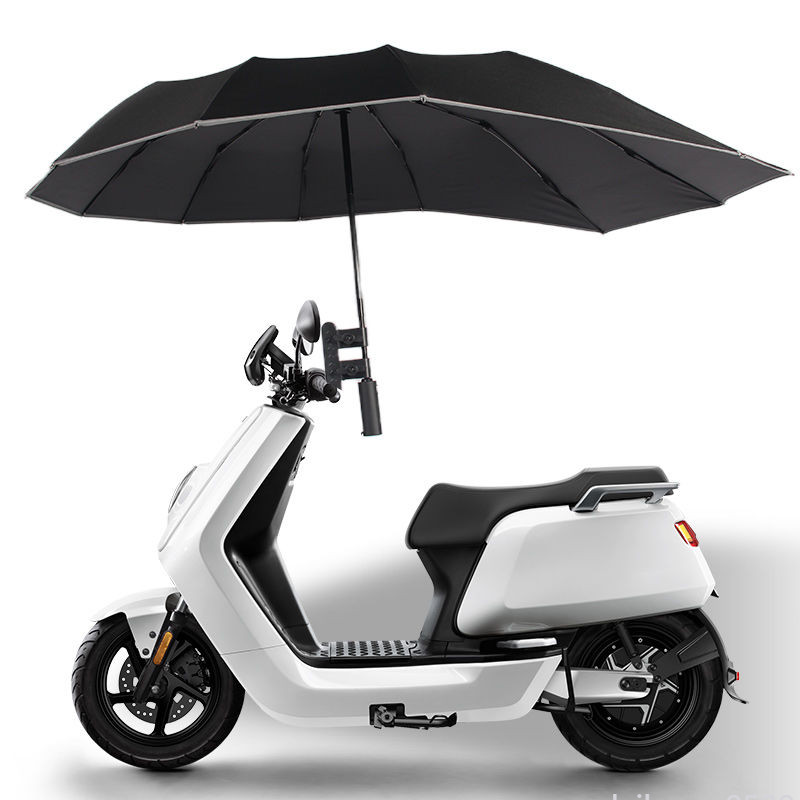 🚚快速發貨🚚  電動車結實防風折疊傘異形傘雙層加固抗風偏心傘嬰兒車遮陽傘