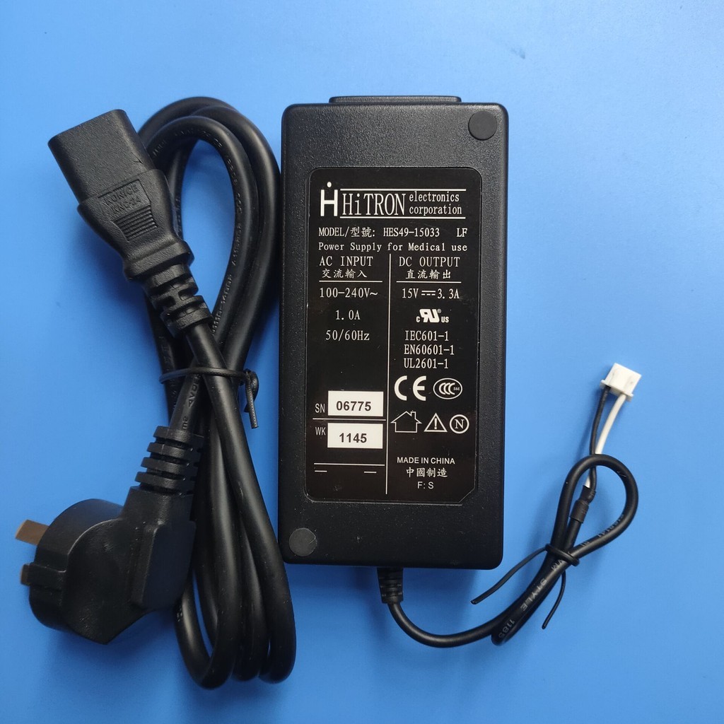 ♞原裝HiTRON海昌15V3.3A電源器IEC601-1 EN60601-1 UL2601-1