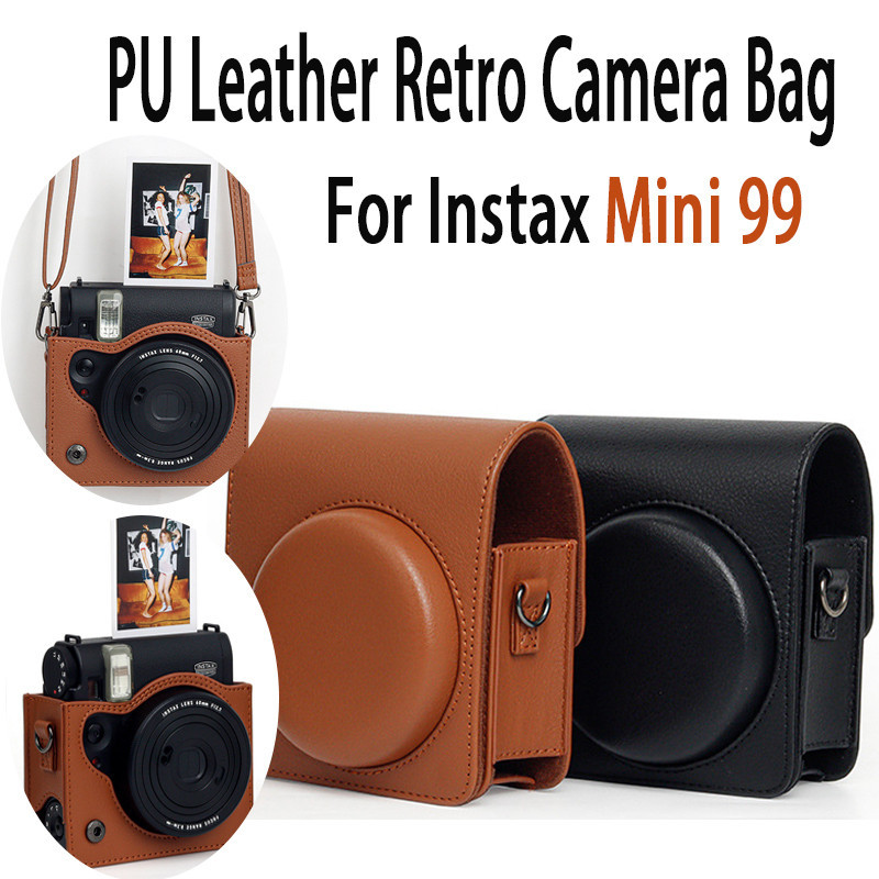 【新品現貨】皮革復古相機包 Instax Mini 99 相機包 相機保護套 Mini99 相機殻