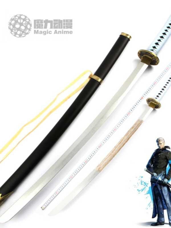 🏹魔力寶屋  鬼泣閻魔刀維吉爾尼祿武器炎魔刀但丁cos動漫道具雨傘木刀