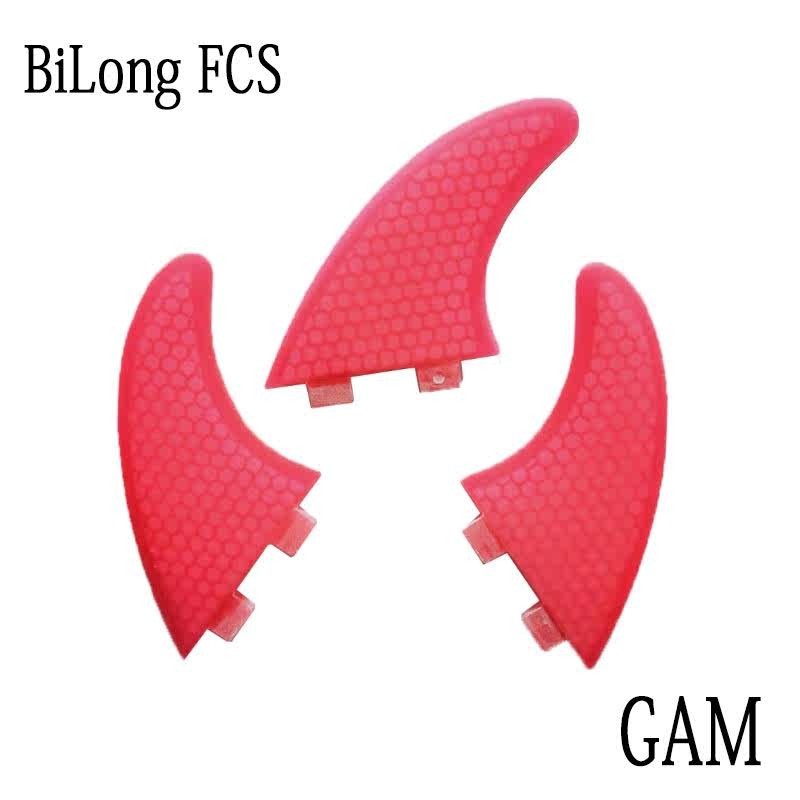衝浪板尾鰭BiLong FCS頭GAM大尺寸三片裝玻璃纖維材質加強尾舵魚