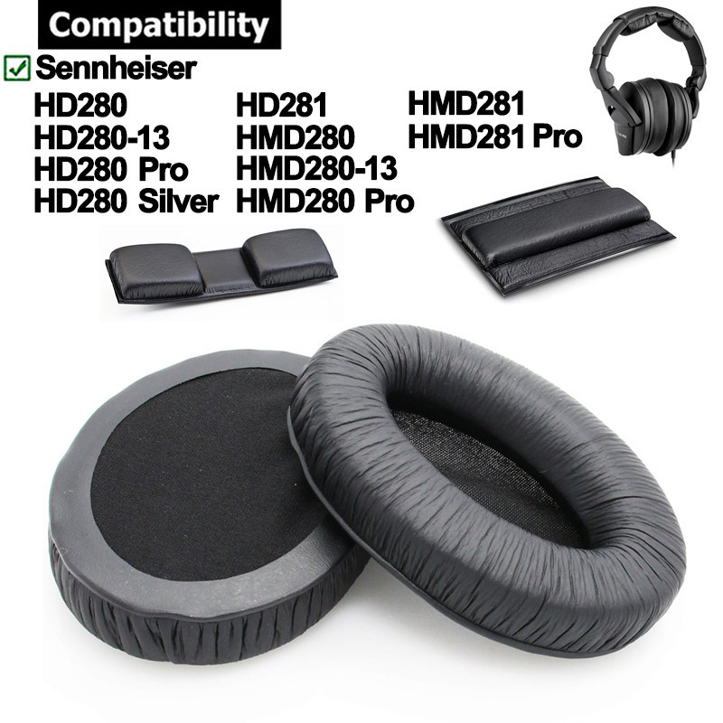 Sennheiser HD280 銀色 HD281 HMD280-13 HMD281 Pro 耳機頭帶墊海綿耳機耳罩耳墊
