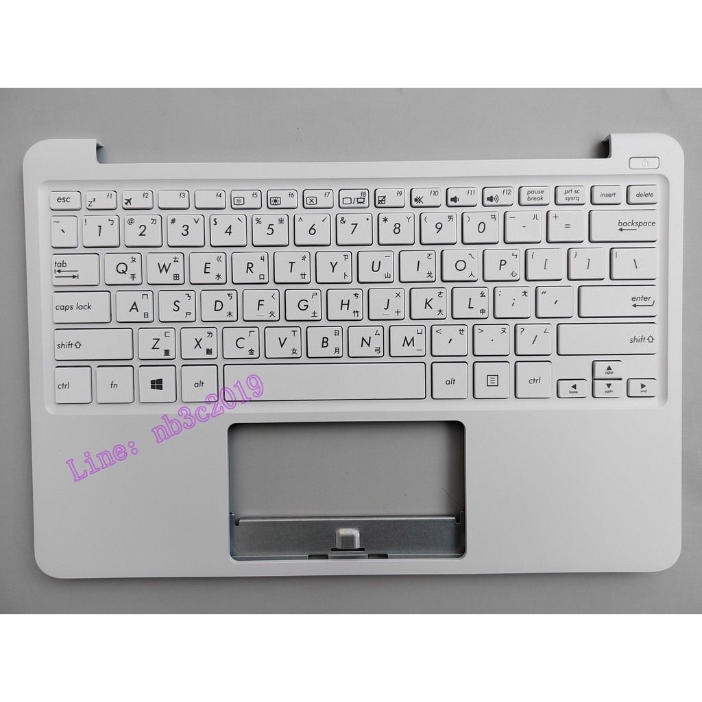 ♞ASUS X205 X205T X205TA 帶殼一件式繁體中文筆電鍵盤 帶喇叭