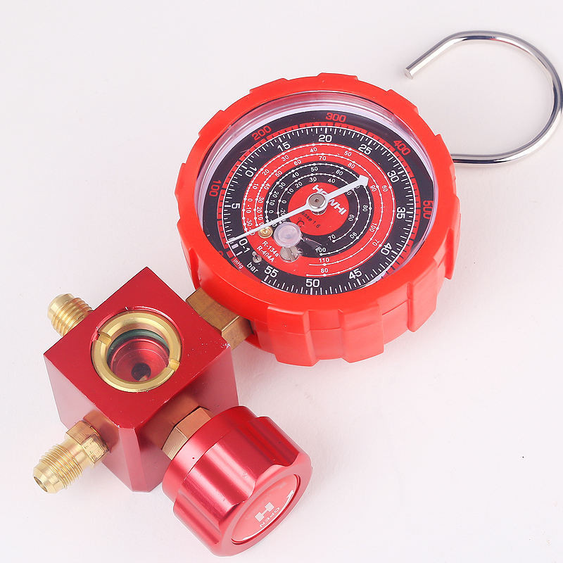空調維修工具 空調加氟壓力錶單表頭CT-466冷媒加液單表閥加氟工具雪種加氟套裝
