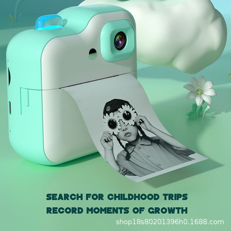 ♞,♘,♙新款Q6拍立得兒童數位相機迷你列印相機玩具高清列印照禮物