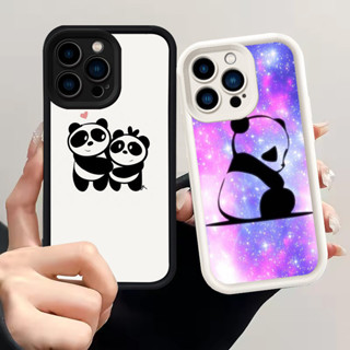 IPhone 8 13 Pro Max Plus 矽膠套 H-31 可愛熊貓手機殼