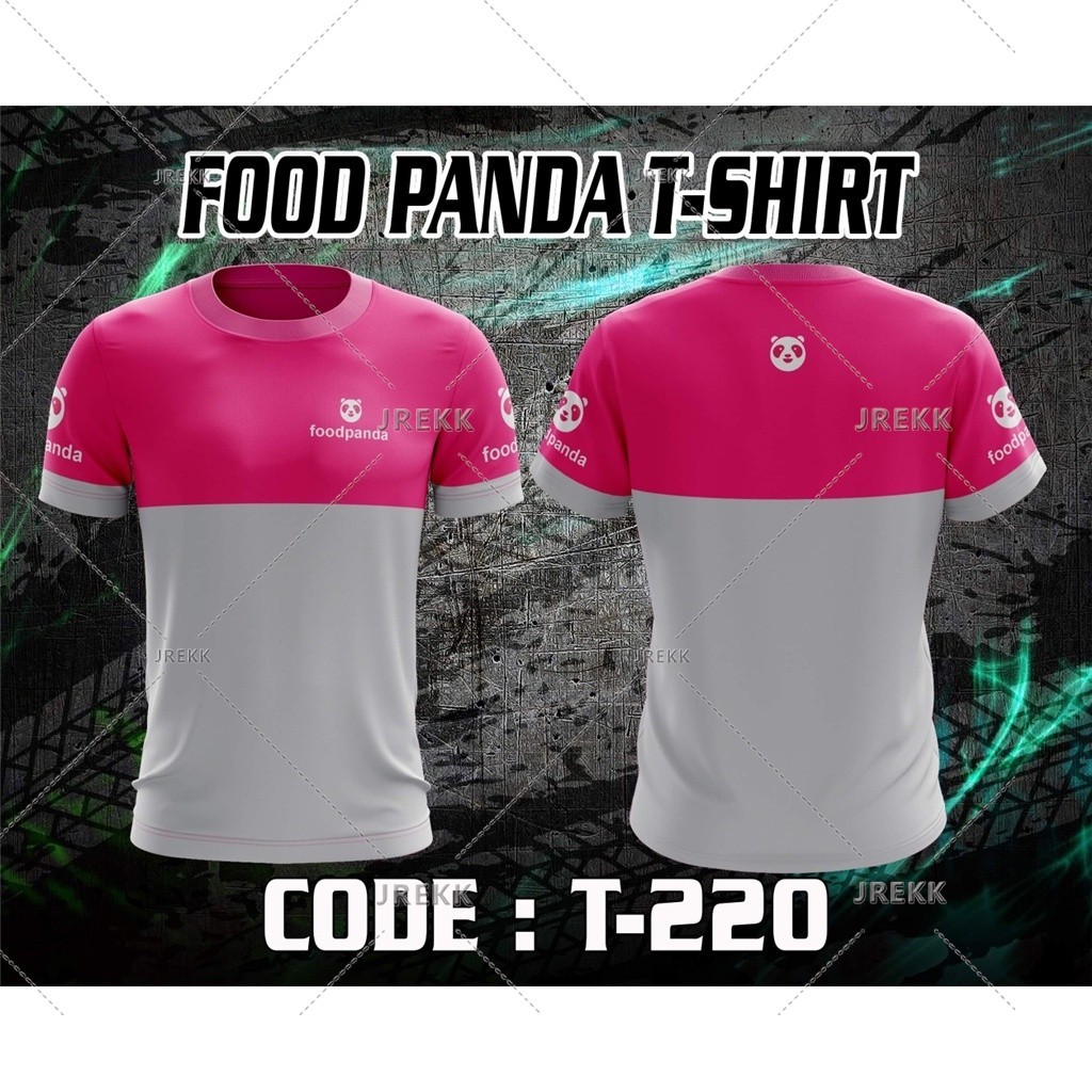 【免費定制編號和名稱】球衣新設計Foodpanda T恤全昇華三維印花透氣短袖t恤
