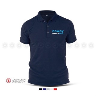 Polo T 恤 Coway 濾水器分配器淨化器冷熱制服 Baju T 恤 Lelaki 男士 Sulam