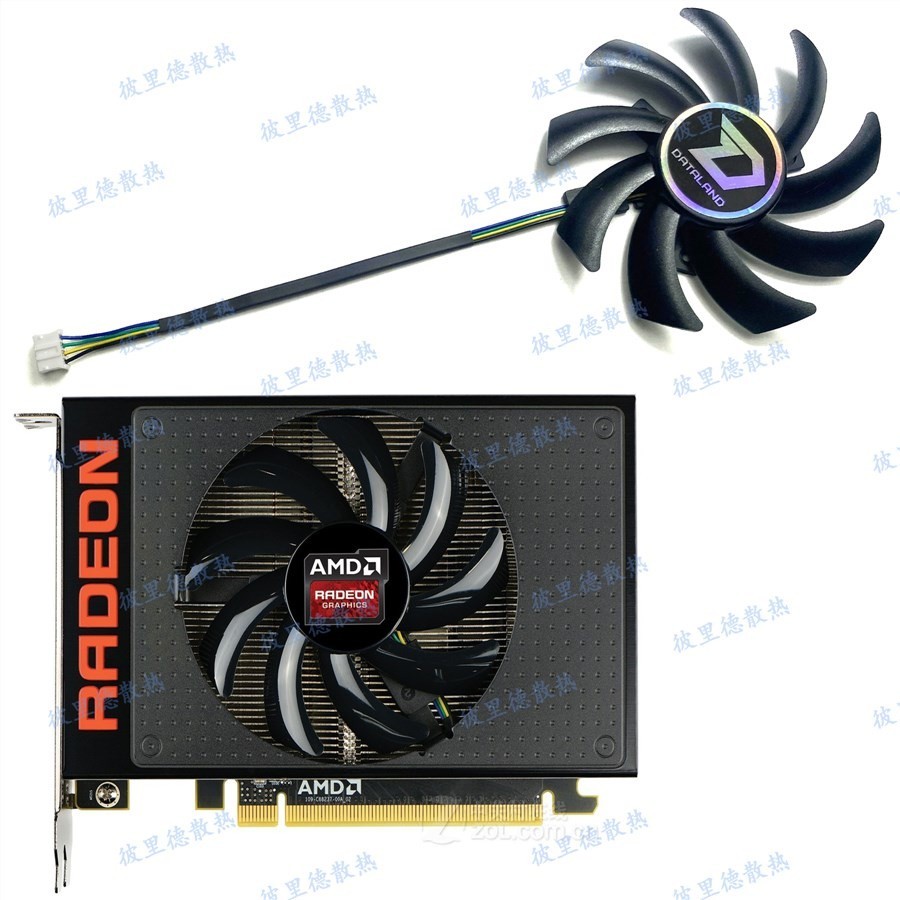 ♞[IN STOCK]GPU fan AMD/藍寶石/迪蘭/華碩 R9 Nano 4G HBM 顯卡散熱風扇FDC10H