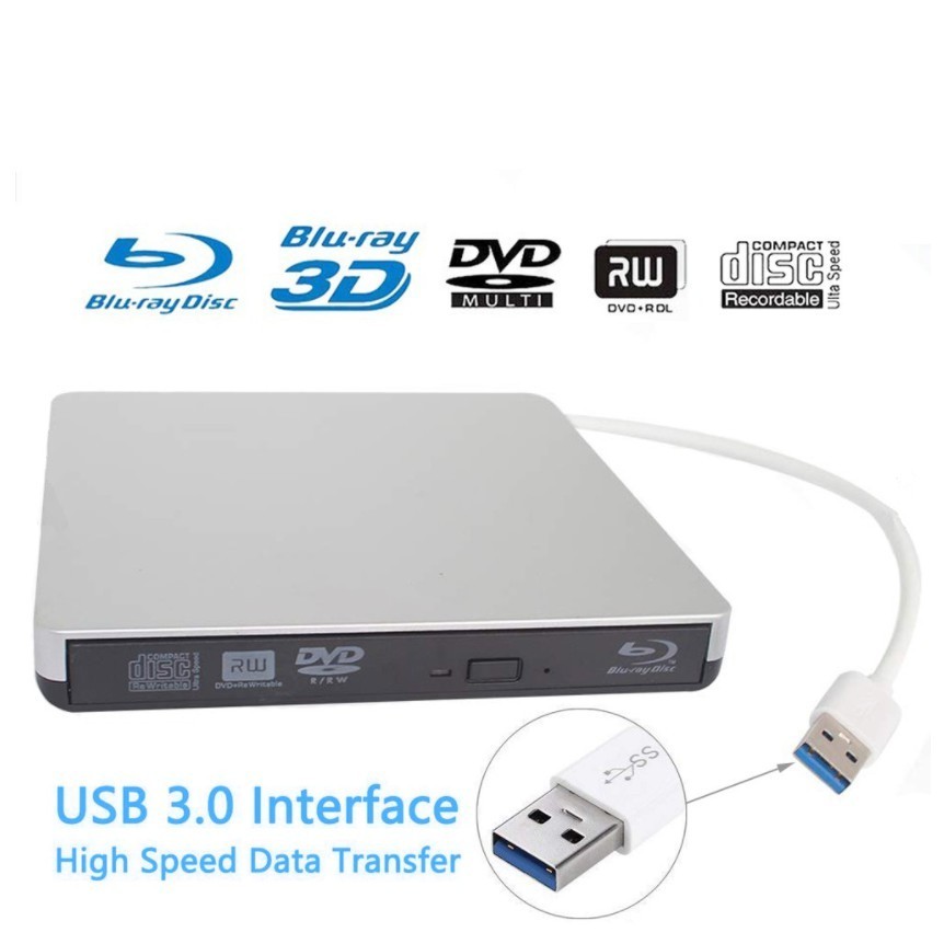 【蝦皮優選】 ♞USB 3.0外接式 3D 4K 藍光燒錄機 BD / CD / DVD 光碟機 支援Win