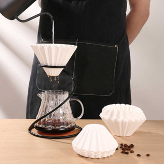 【初信日用品】 155/185咖啡濾紙滴漏式手衝咖啡過濾紙 波浪型濾紙蛋糕碗型過濾杯