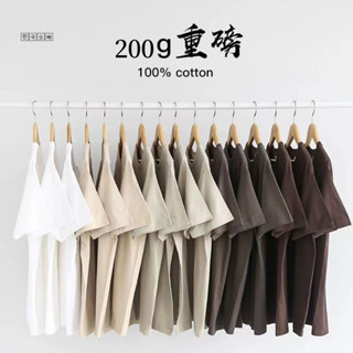 免運★模範오빠☀ 【31色可選--S-4XL】韓版純棉短袖t恤 男女同款 巧克力色系! 200g重磅短t 寬鬆短袖上衣