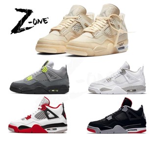 Shop AJ4 OFF-WHITE“風帆”“Bred”“95 Neon“火紅”籃球鞋運動鞋男士女士