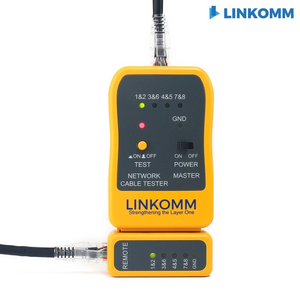 ♞【LINKOMM】網路測線器 多功能 查線器 測線器  (RJ45/RJ12/RJ11)  網路線測試器 電話線