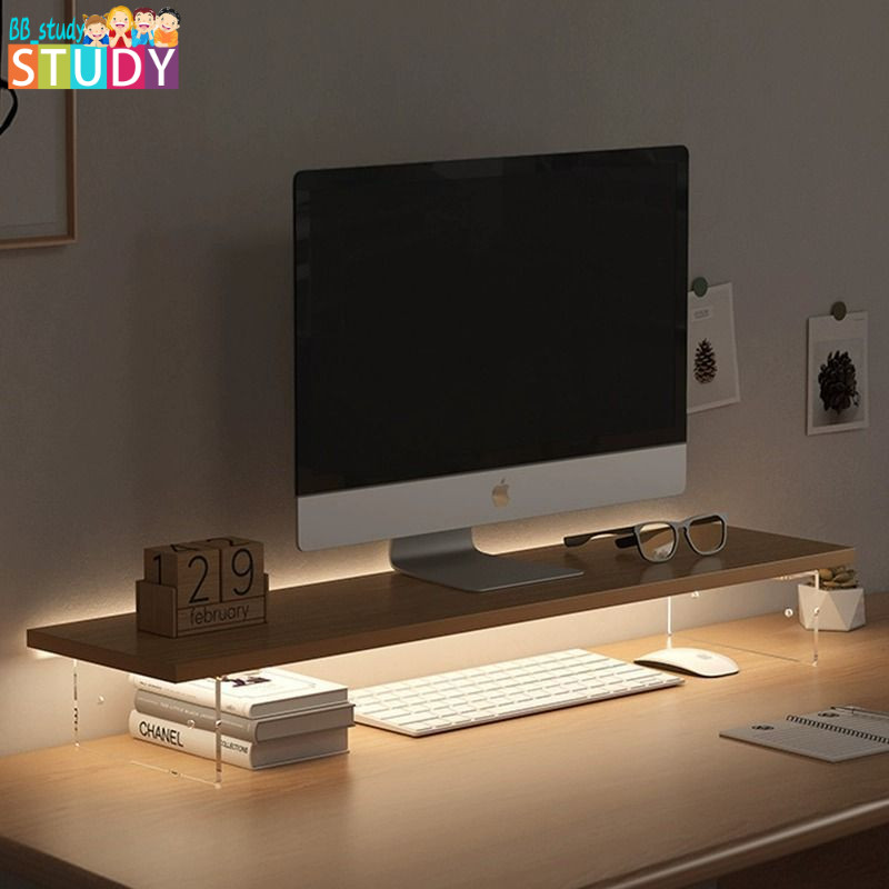 【熱銷】 增高架電腦顯示器辦公室桌上型螢幕墊高支架子桌面壓克力懸空置物架