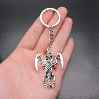 流行鑰匙圈骷髏鷹珠寶製作 Diy 配件戒指尺寸 28 毫米